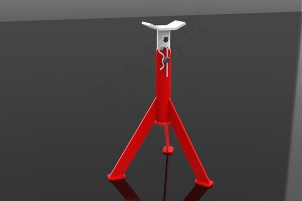 三脚架调开口销输送机的支持