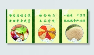食堂礼仪图片