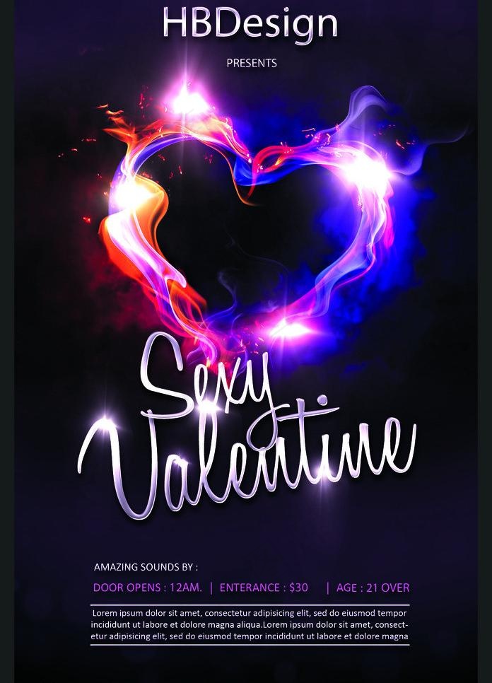 情人节海报图片