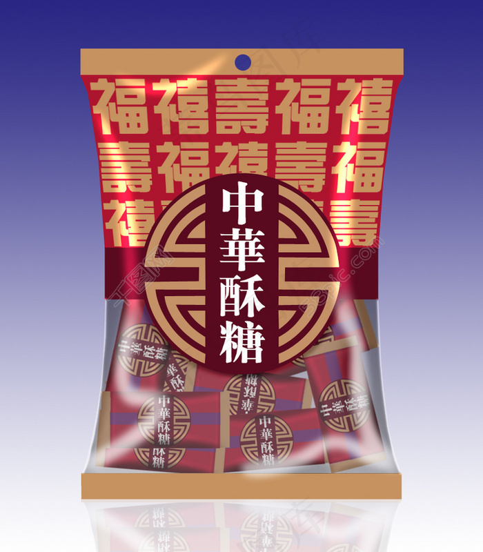 中华酥糖外包装P设计