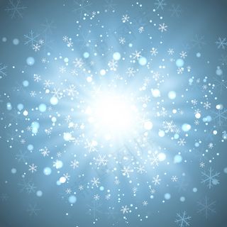 圣诞节背景与爆炸雪花