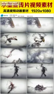 高清水墨视频素材