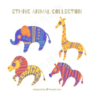 卡通狮子矢量设计