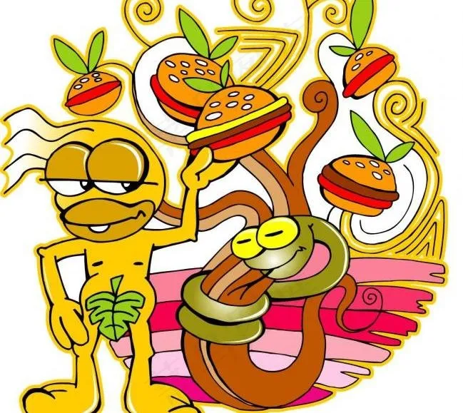 卡通人物图片ai矢量模版下载