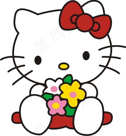 印花矢量图 卡通人物形象 猫 KI...