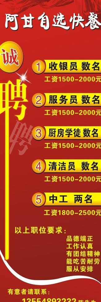 招聘宣传图片cdr矢量模版下载