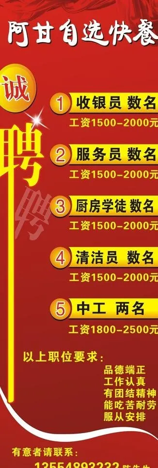招聘宣传图片cdr矢量模版下载