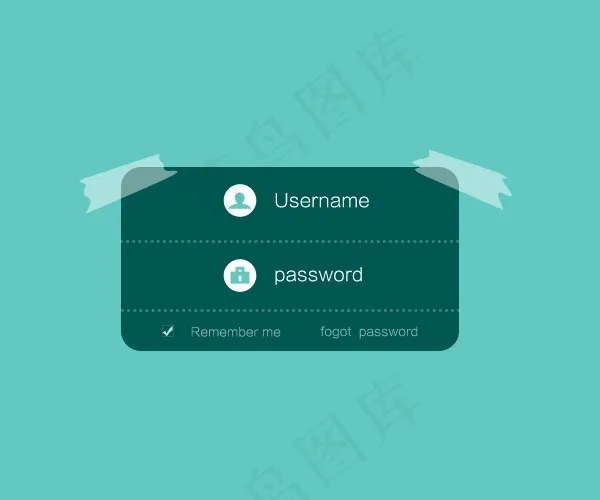 个人网页登陆框PSD模板psd模版下载