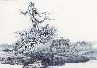 水墨山水画图片