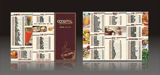 3折餐厅菜牌图片