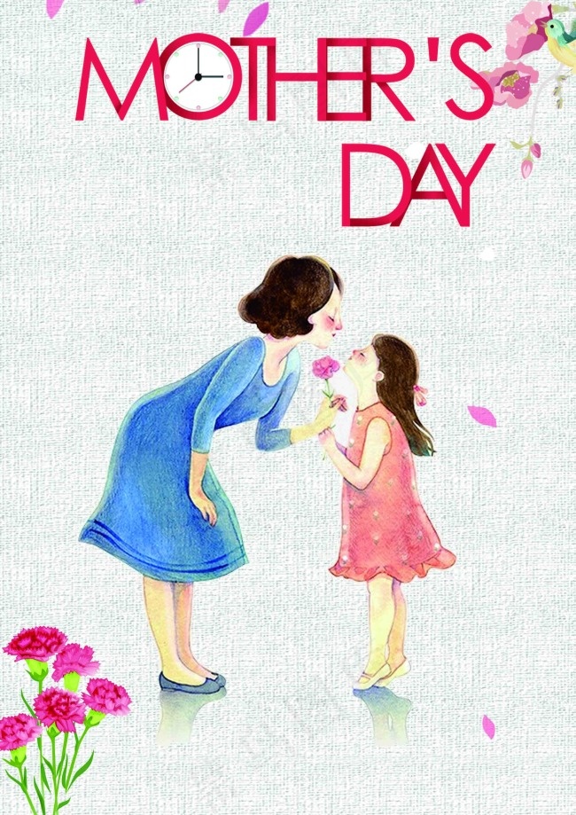 母亲节温馨素材