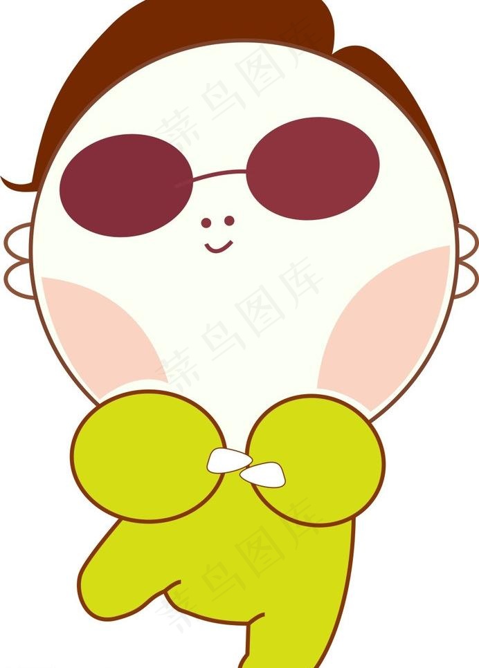 卡通鸟叔图片cdr矢量模版下载