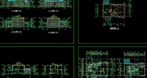 欧式别墅全套方案图图片