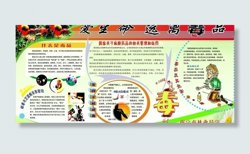 珍爱生命远离毒品图片cdr矢量模版下载