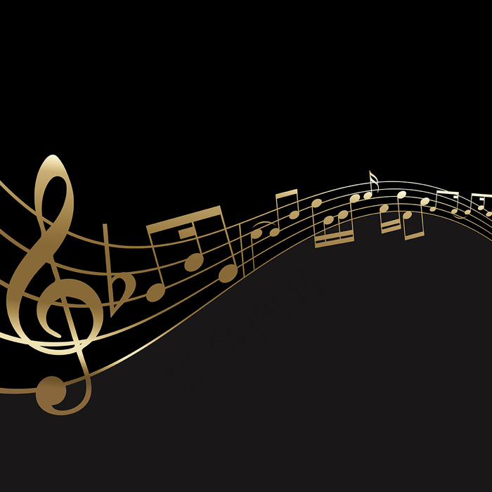背景音乐与音乐的音符