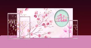 粉色婚礼效果图