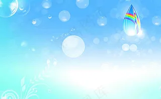 梦幻泡泡彩虹图片