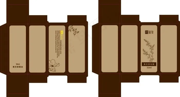 精油包装图片ai矢量模版下载