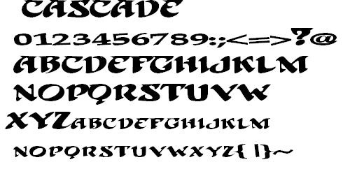 CASCADE 英文字体下载