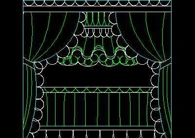 窗帘CAD图块素材35