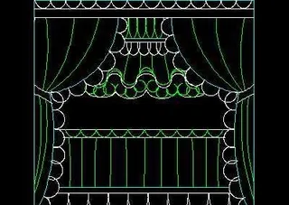 窗帘CAD图块素材35