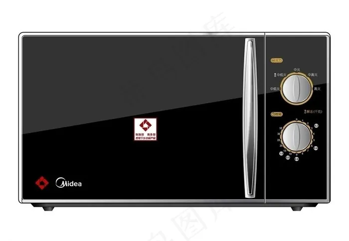 美的 镜面 面板 微波炉图片