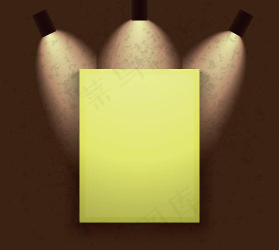 墙面与空白相框图片