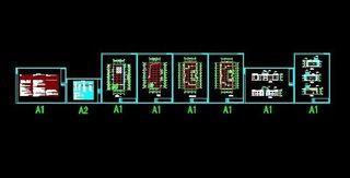 设计新颖小区售楼处建筑图纸