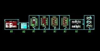 设计新颖小区售楼处建筑图纸