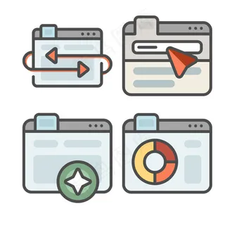 线性商务icon图标