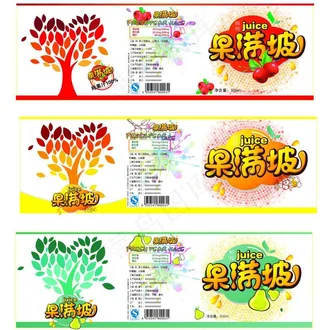 果汁瓶贴图片瓶身贴