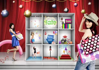 超市购物促销海报