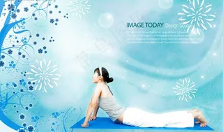 美女练瑜伽图片