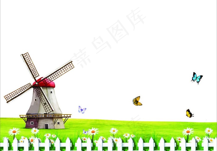 清新春夏橱窗cdr矢量模版下载