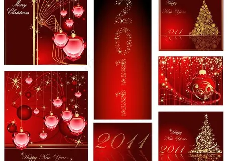 新年喜庆背景矢量素材 新年喜庆背景矢量素材