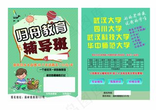 A4宣传单双面  教育机构