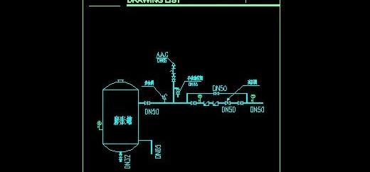 膨胀罐安装配管大样图