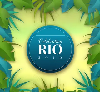 丛林植物花边素材