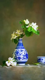 陶瓷花瓶高清摄影图片