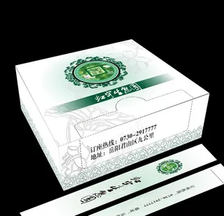 简约风格纸巾盒包装图片