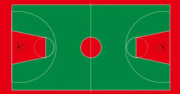 篮球场平面图图片 篮球场平面图图片