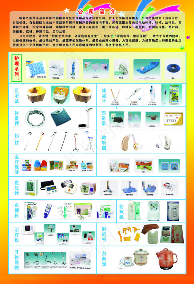 医疗器械广告设计模板(3424X5019(DPI:300))psd模版下载