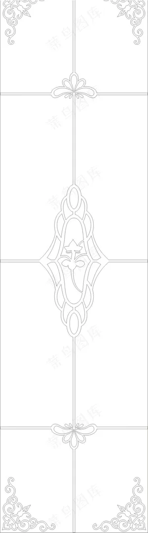 卫生间门 平开门 暗花