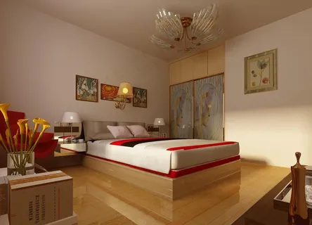 现代简约卧室效果图