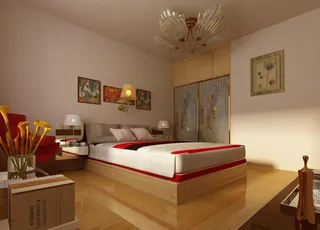 现代简约卧室效果图