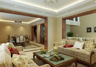 欧式豪华别墅餐厅效果图图片