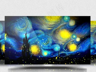 星空动态舞台演出背景视频梦幻婚礼背...