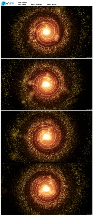 金色星空粒子视频素材