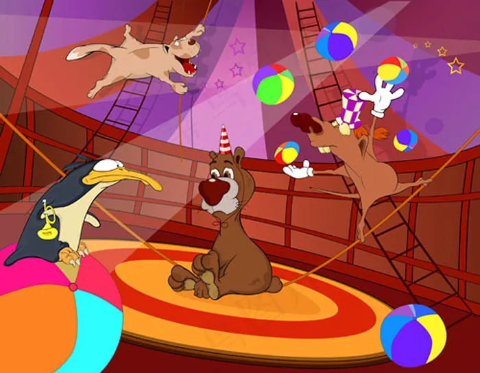 马戏团表演矢量图5