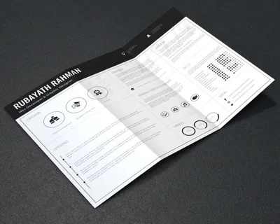 简约高端大气黑色风格三折页设计 简约高端大气黑色风格三折页设计